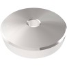 ZOMO 45 RPM ADAPTER PUCK ADATTATORE UNIVERSALE 7" PER GIRADISCHI 33 - 45 GIRI IN METALLO COLORE ARGENTO