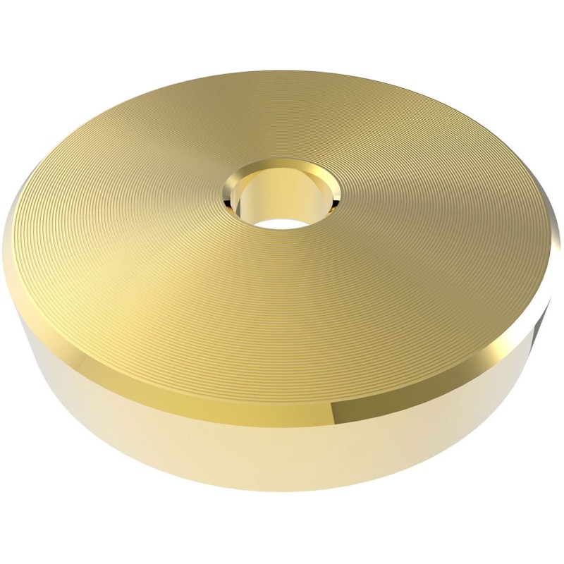 ZOMO 45 RPM ADAPTER PUCK ADATTATORE UNIVERSALE 7" PER GIRADISCHI 33 - 45 GIRI IN METALLO COLORE ORO