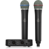 BEHRINGER ULM302 MIC DOPPIO RADIOMICROFONO PALMARE WIRELESS DIGITALE 2,4 GHz