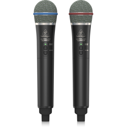BEHRINGER ULM302 MIC DOPPIO RADIOMICROFONO PALMARE WIRELESS DIGITALE 2,4 GHz