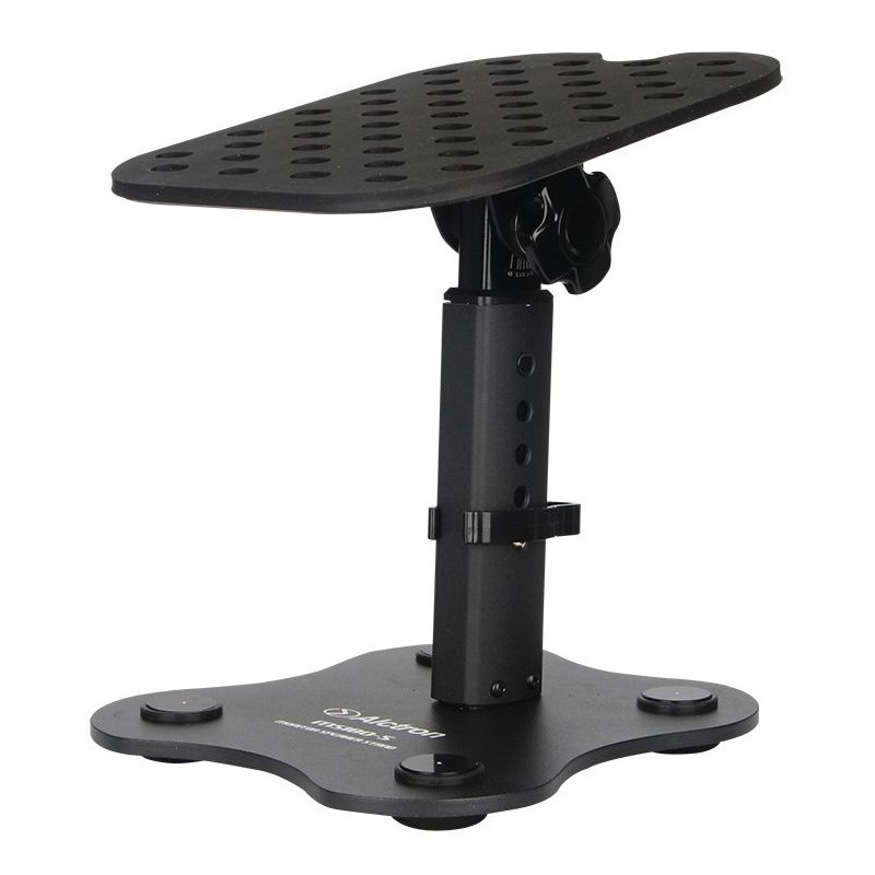 ALCTRON MS180-5 SUPPORTO MONITOR DA STUDIO SET ( COPPIA DI STAND ) IN METALLO REGOLABILE INCLINABILE ANTI SCIVOLO/VIBRAZIONI DES