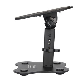 ALCTRON MS180-5 SUPPORTO MONITOR DA STUDIO SET ( COPPIA DI STAND ) IN METALLO REGOLABILE INCLINABILE ANTI SCIVOLO/VIBRAZIONI DES