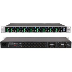 ALCTRON HP800 V2 PREAMPLIFICATORE 8 CUFFIE AMPLIFICATORE CUFFIA 8 CANALI 1U RACK + ALIMENTATORE NEW DESIGN