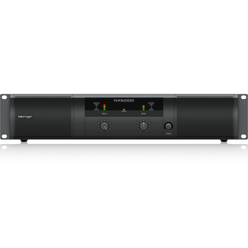 BEHRINGER NX6000 FINALE DI POTENZA 6000 WATT 2 CANALI CON COMPENSAZIONE AUTOMATICA DELL' IMPEDENZA