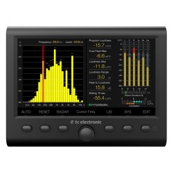 TC ELECTRONIC CLARITY M DESKTOP AUDIO METER MISURATORE DI LIVELLO STEREO O 5.1 DISPLAY HD 7"