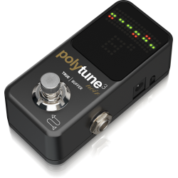 TC ELECTRONIC POLYTUNE 3 NOIR ACCORDATORE PER CHITARRA E BASSO A PEDALE CON BOOSTER BONAFIDE INTEGRATO