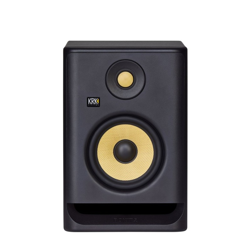 KRK RP5-G4 ROKIT MONITOR DA STUDIO 55 WATT BIAMPLIFICATO WOOFER 5" NERO + DSP ROOM TUNING TRAMITE APP