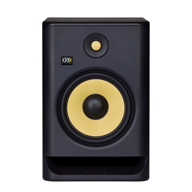 KRK RP8-G4 ROKIT MONITOR DA STUDIO 203 WATT BIAMPLIFICATO WOOFER 8" NERO + DSP ROOM TUNING TRAMITE APP