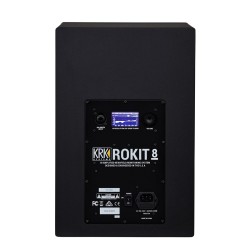 KRK RP8-G4 ROKIT MONITOR DA STUDIO 203 WATT BIAMPLIFICATO WOOFER 8" NERO + DSP ROOM TUNING TRAMITE APP