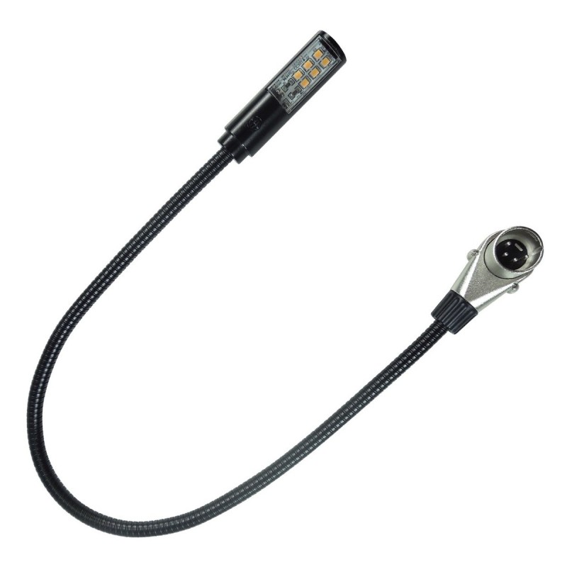 KLARK TEKNIK LED LAMP 18 RA LAMPADA FLESSIBILE LED A COLLO D'OCA CON CONNETTORE XLR 4 POLI CURVO