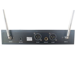 EXTREME WM2000D-VHL DOPPIO RADIOMICROFONO VHF PALMARE E AD ARCHETTO + LAVALIER + TRASMETTITORE BODYPACK + RICEVITORE TRUE DIVERS