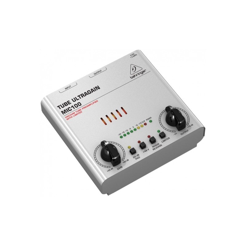 BEHRINGER MIC100 TUBE ULTRAGAIN PREAMPLIFICATORE MICROFONICO VALVOLARE LIMITER