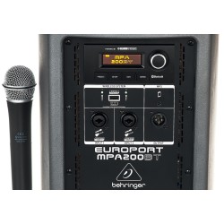 BEHRINGER MPA200BT CASSA ATTIVA + MICROFONO WIRELESS + STREAMING AUDIO BLUETOOTH 200W