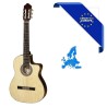 CHITARRA CLASSICA 4/4 SM35 MADE IN EUROPE TOP ABETE ROSSO MASSELLO FONDO-FASCE MOGANO ROSETTA INTARSIATA SPALLA MANCANTE MANICO 