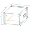 COBRA FC151 CASE UNIVERSALE 6U - 7mm PORTA RACK PLYWOOD PROFONDITA'350mm