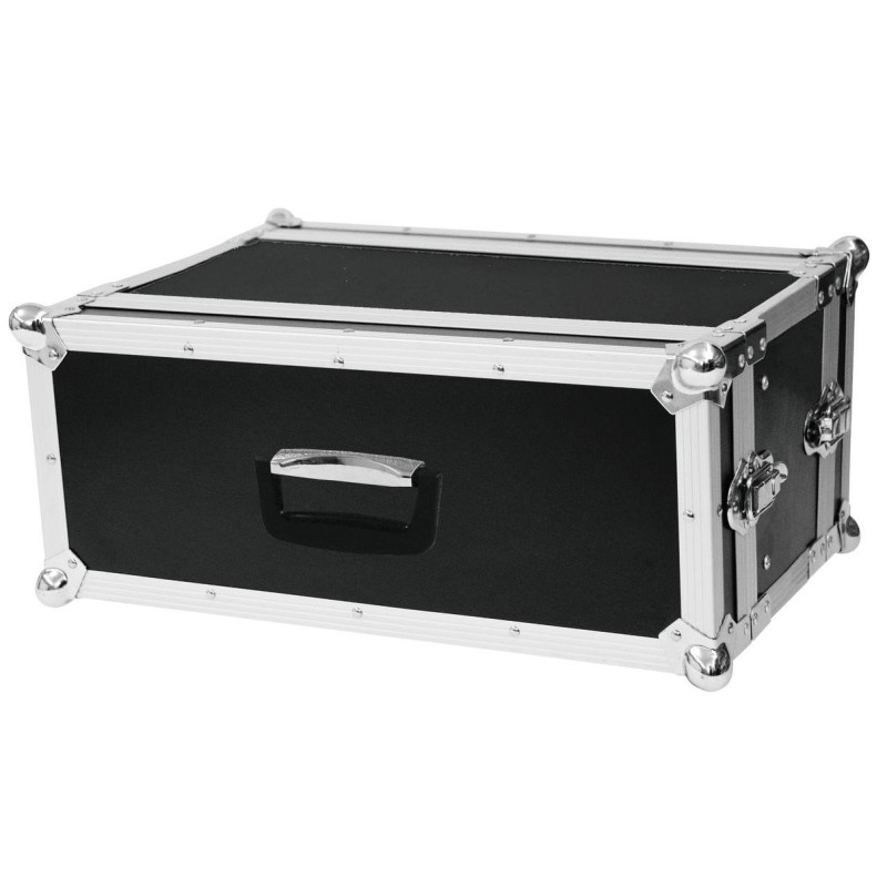 ROADINGER RK3HU FLIGHT CASE PROFESSIONALE PER 3 UNITA' RACK MEZZO PROFONDO IN LEGNO E ALLUMINIO