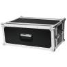 ROADINGER RK3HU FLIGHT CASE PROFESSIONALE PER 3 UNITA' RACK MEZZO PROFONDO IN LEGNO E ALLUMINIO