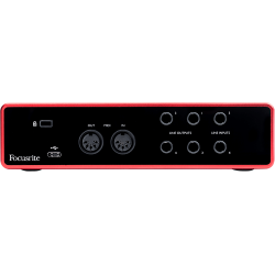 FOCUSRITE SCARLETT 4I4 INTERFACCIA AUDIO USB TERZA GENERAZIONE ( 3RD GEN ) GENERATION MKIII 4 IN 4 OUT PC MAC 24 BIT 192 KHZ SCH