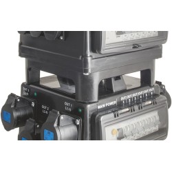 POWERBOX TARTARUGA QUALITA' GOMMA BUTILICA VULCANIZZATA SPINA 32A 5P 6 PRESE CEE 16A 3P SPIE RETE DOPPIA PROTEZIONE RCCB 40A + 6