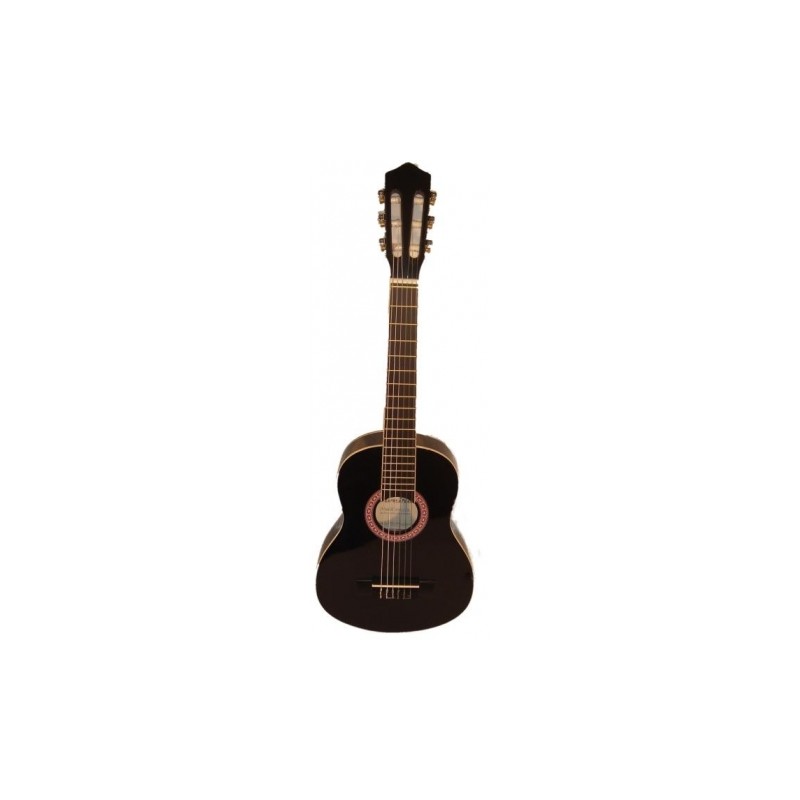 OLVEIRA CG30018BK CHITARRA CLASSICA RIDOTTA 1/8 TOP FONDO E FASCE IN TIGLIO/TASTIERA E PONTE IN ACERO/MANICO IN CATALPA/MECCANIC
