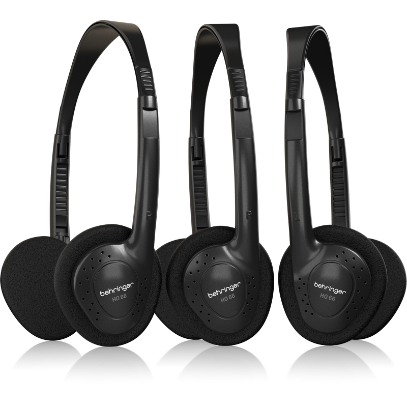 BEHRINGER HO 66 PACK DI 3 CUFFIE DINAMICHE MULTIUSO ON-EAR CON AMPIA RISPOSTA IN FREQUENZA
