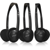 BEHRINGER HO 66 PACK DI 3 CUFFIE DINAMICHE MULTIUSO ON-EAR CON AMPIA RISPOSTA IN FREQUENZA