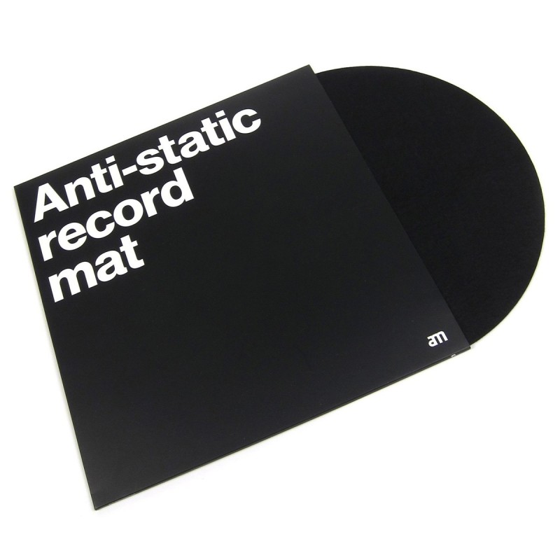 AM CLEAN SOUND ANTI STATIC RECORD MAT TAPPETINO ANTISTATICO PER DISCHI IN VINILE CON FIBRE DI CARBONIO