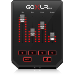 TC HELICON GO-XLR MINI MIXER DI TRASMISSIONE ONLINE CON INTERFACCIA AUDIO USB E PREAMPLIFICATORI MIDAS