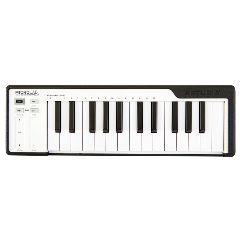 ARTURIA MICROLAB BLACK CONTROLLER TASTIERA 25 TASTI MINI MIDI - USB COLORE NERO